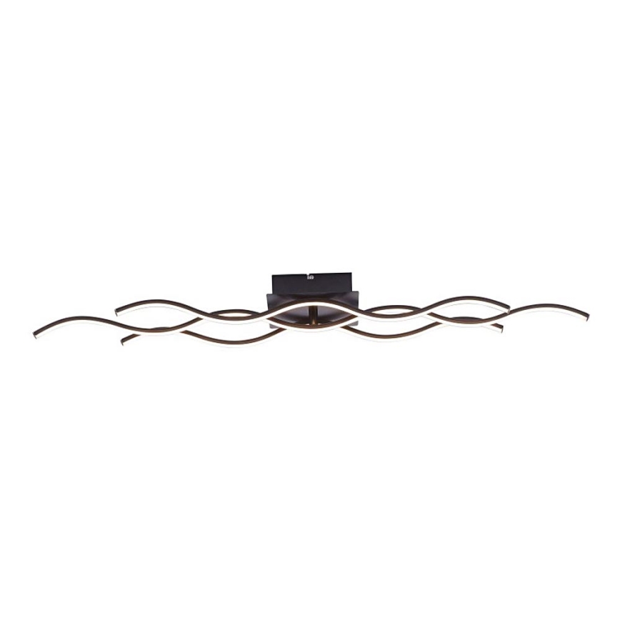 Leuchten Direkt 15166-18 - Candelabro montado à superfície LED WAWE LED/28W/230V preto