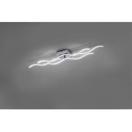 Leuchten Direkt 15166-55 - Candelabro montado à superfície LED WAWE LED/28W/230V cromado mate