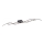 Leuchten Direkt 15167-18- Candelabro montado à superfície LED WAWE 2xLED/12,5W/230V+1xLED/17W