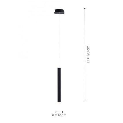 Leuchten Direkt 15202-18 - Candelabro suspenso LED BRUNO LED/4,8W/230V preto