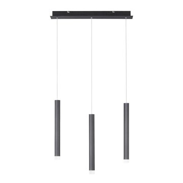 Leuchten Direkt 15203-18 - Candelabro suspenso LED 3xLED/4,8W/230V preto
