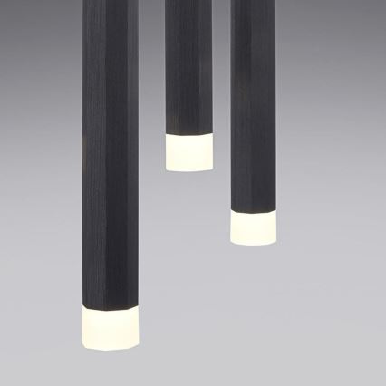 Leuchten Direkt 15203-18 - Candelabro suspenso LED 3xLED/4,8W/230V preto
