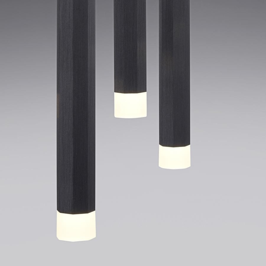 Leuchten Direkt 15203-18 - Candelabro suspenso LED 3xLED/4,8W/230V preto