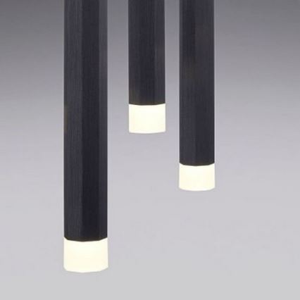 Leuchten Direkt 15205-18 - Candelabro suspenso LED BRUNO 5xLED/4,8W/230V preto
