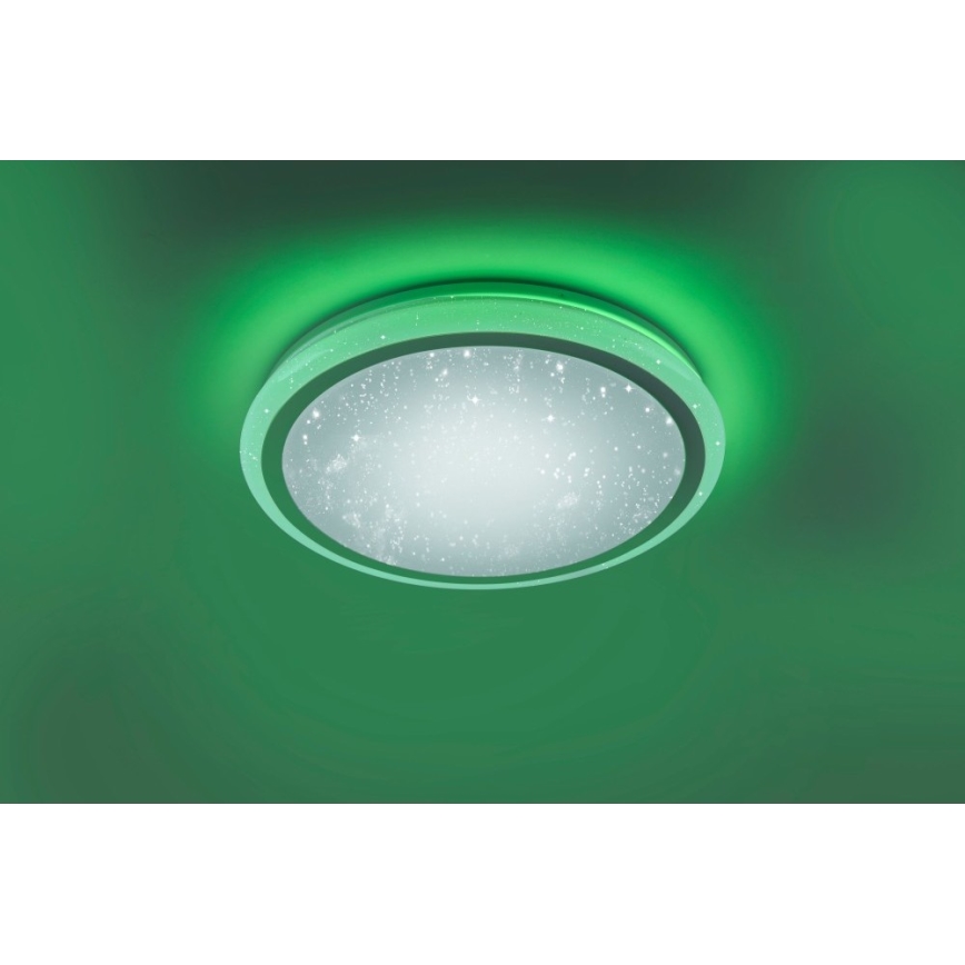 Leuchten Direkt 15220-16 - Iluminação de teto LED RGB com regulação LUISA LED/28W/230V + controlo remoto