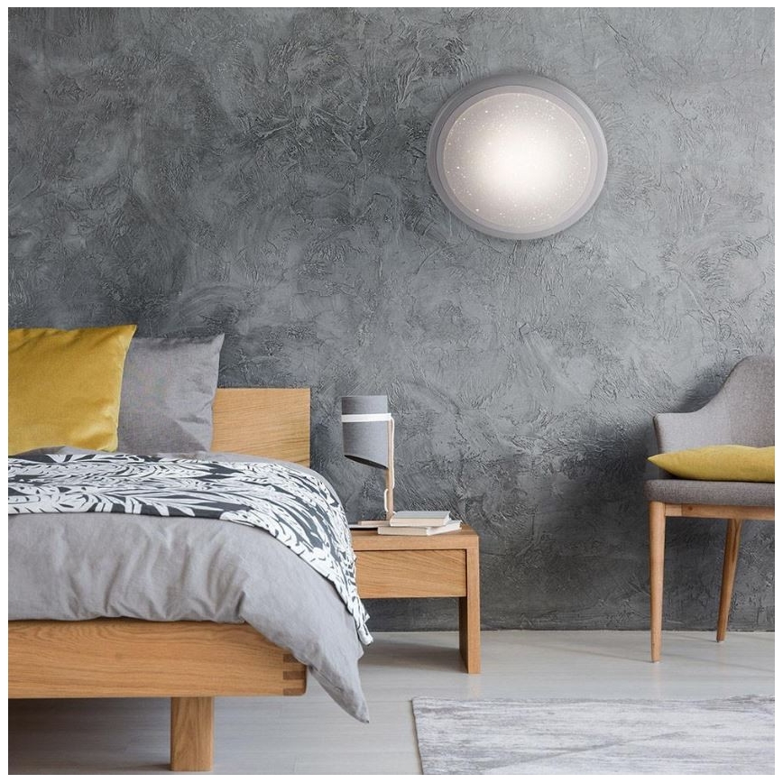 Leuchten Direkt 15220-16 - Iluminação de teto LED RGB com regulação LUISA LED/28W/230V + controlo remoto