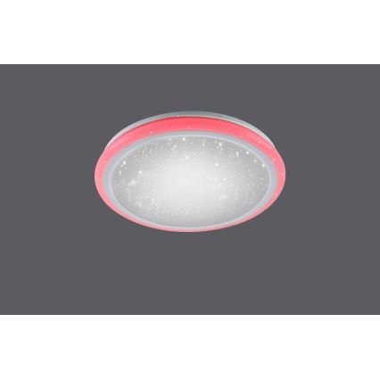 Leuchten Direkt 15220-16 - Iluminação de teto LED RGB com regulação LUISA LED/28W/230V + controlo remoto