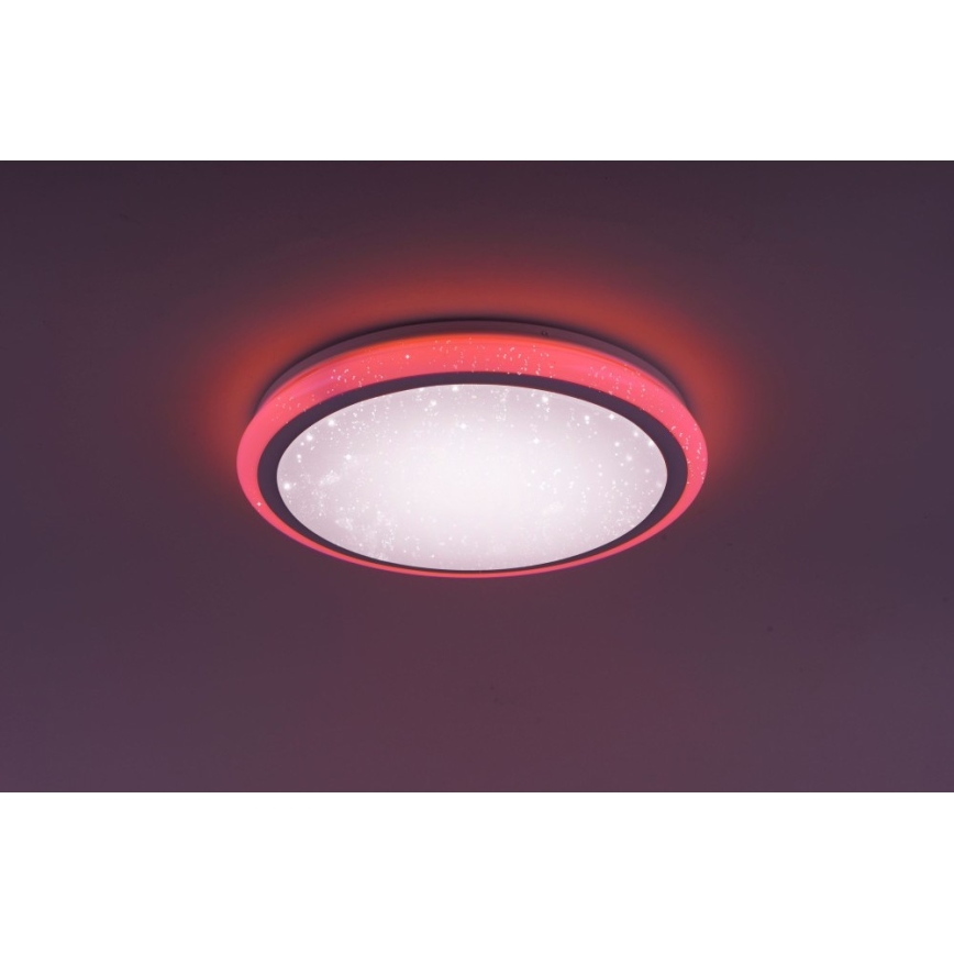 Leuchten Direkt 15220-16 - Iluminação de teto LED RGB com regulação LUISA LED/28W/230V + controlo remoto