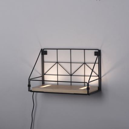 Leuchten Direkt 15276-18 - Prateleira com iluminação LED 2xLED/1,75W/230V 30 cm eucalipto