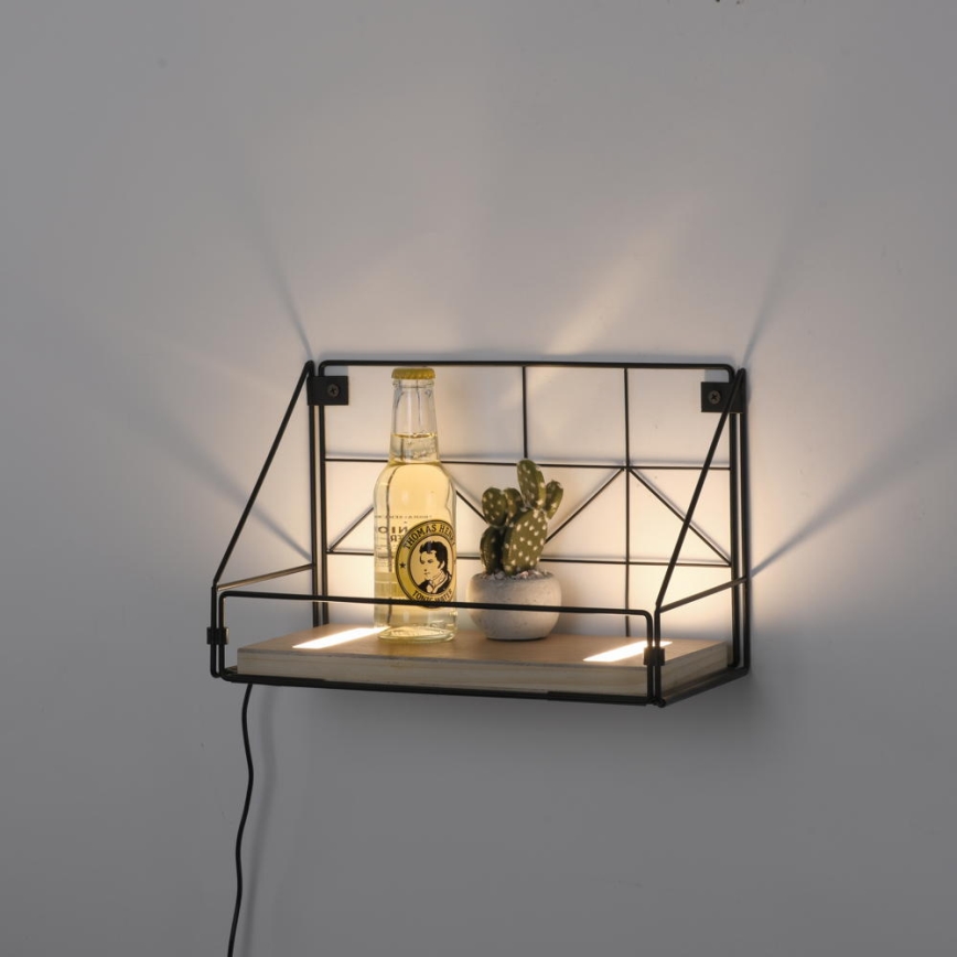Leuchten Direkt 15276-18 - Prateleira com iluminação LED 2xLED/1,75W/230V 30 cm eucalipto