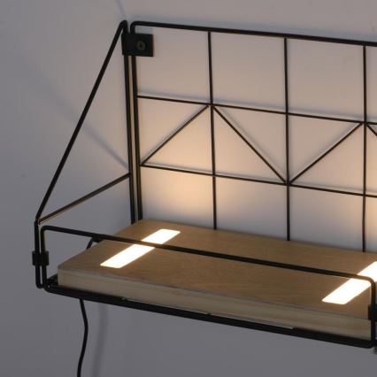 Leuchten Direkt 15276-18 - Prateleira com iluminação LED 2xLED/1,75W/230V 30 cm eucalipto