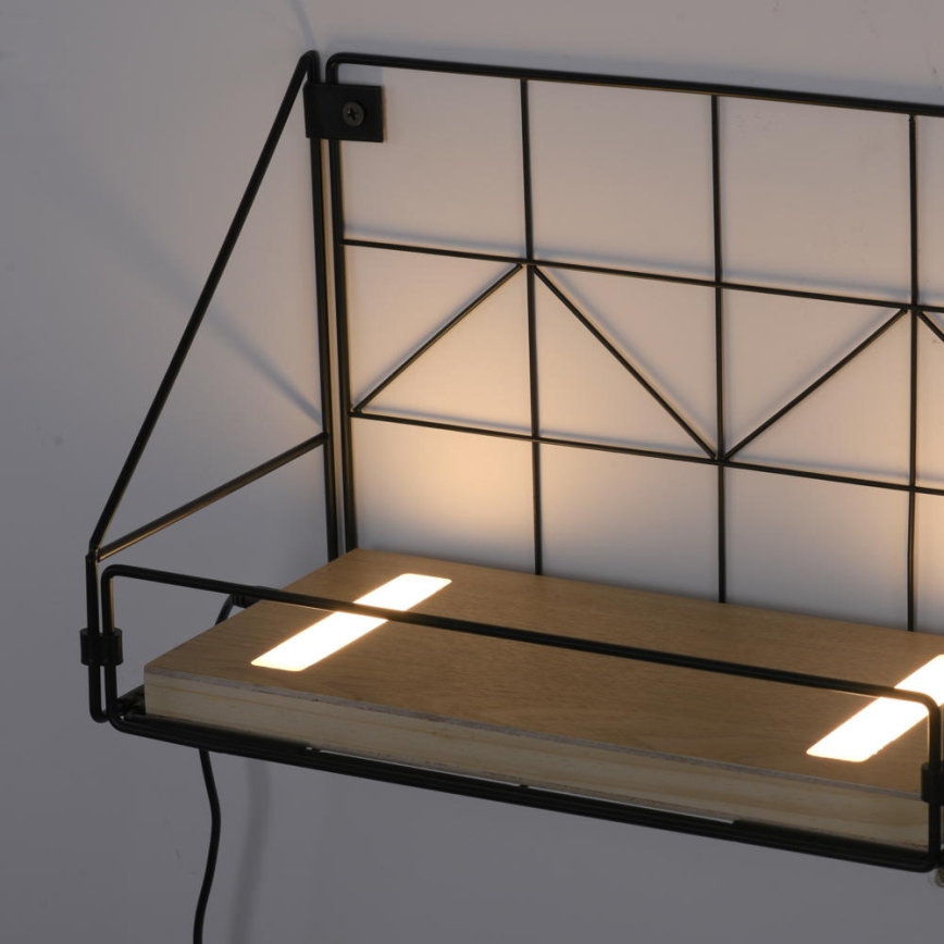 Leuchten Direkt 15276-18 - Prateleira com iluminação LED 2xLED/1,75W/230V 30 cm eucalipto