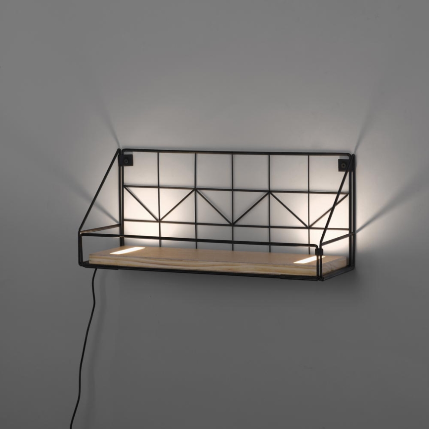 Leuchten Direkt 15277-18 - Prateleira com iluminação LED 2xLED/1,75W/230V 45 cm eucalipto