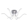 Leuchten Direkt 15342-17 - Candelabro integrado LED VALERIE 6xLED/4,5W/230V