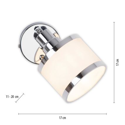 Leuchten Direkt 15371-17 - Foco de parede ACCOR 1xE14/25W/230V
