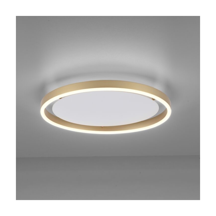 Leuchten Direkt 15391-60 - Iluminação de teto LED com regulação RITUS LED/20W/230V latão