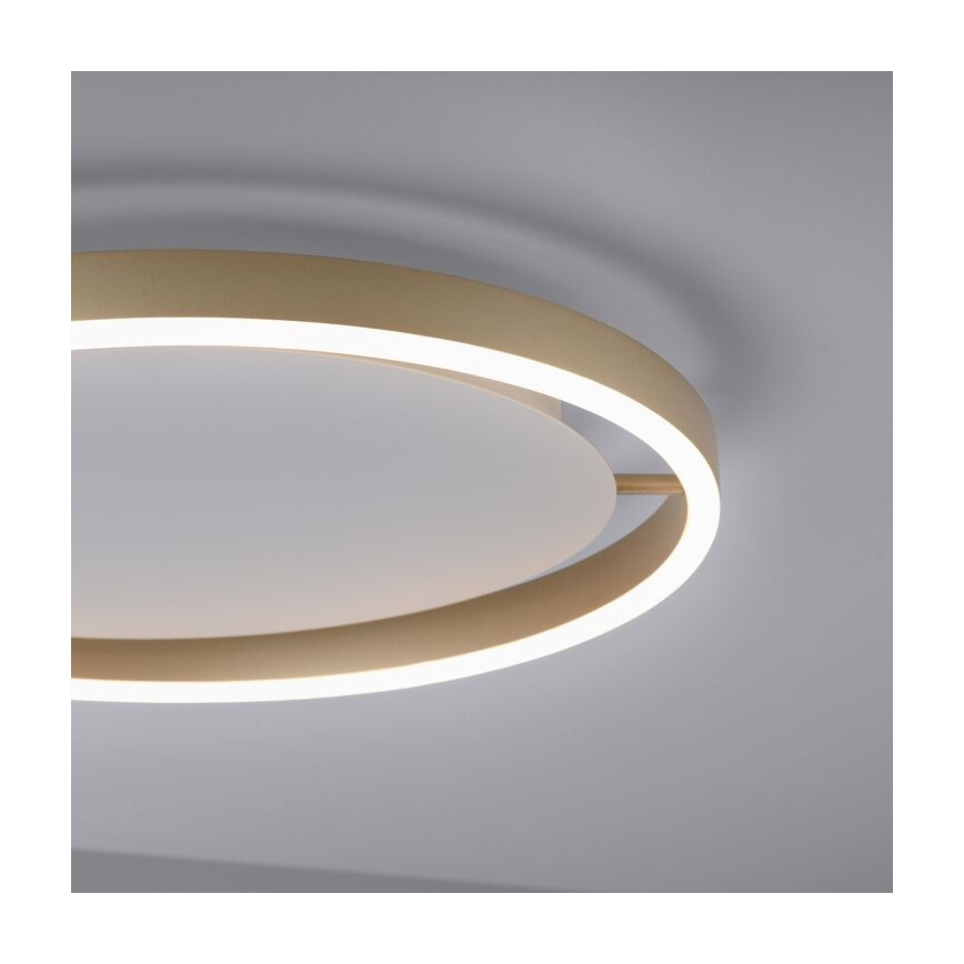 Leuchten Direkt 15391-60 - Iluminação de teto LED com regulação RITUS LED/20W/230V latão