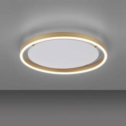 Leuchten Direkt 15391-60 - Iluminação de teto LED com regulação RITUS LED/20W/230V latão