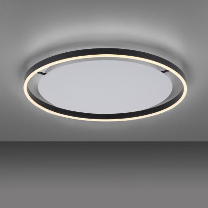 Leuchten Direkt 15392-13 - Iluminação de teto LED com regulação RITUS LED/30W/230V preta