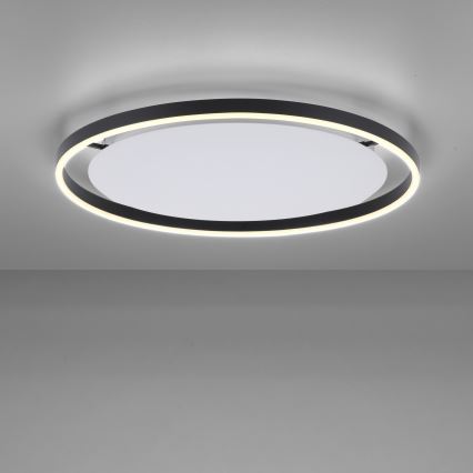 Leuchten Direkt 15392-13 - Iluminação de teto LED com regulação RITUS LED/30W/230V preta