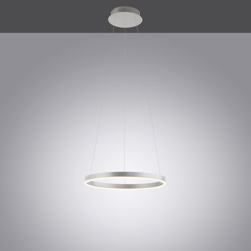 Leuchten Direkt 15393-95 - Candeeiro suspenso LED com regulação RITUS LED/20W/230V cromado mate