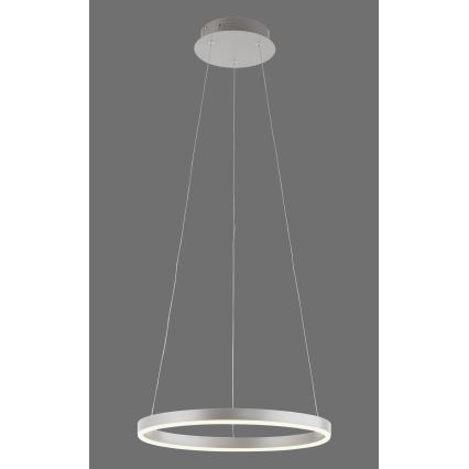 Leuchten Direkt 15393-95 - Candeeiro suspenso LED com regulação RITUS LED/20W/230V cromado mate