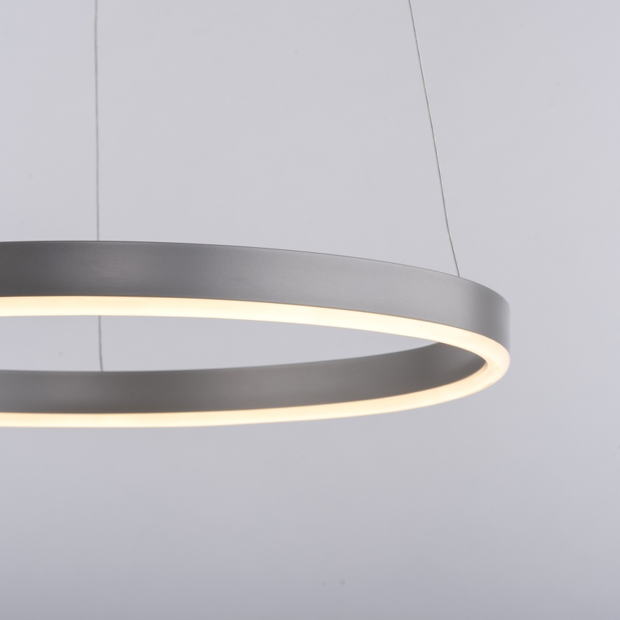 Leuchten Direkt 15393-95 - Candeeiro suspenso LED com regulação RITUS LED/20W/230V cromado mate