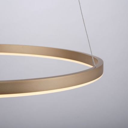 Leuchten Direkt 15394-60 - Candelabro suspenso LED com regulação RITUS LED/28W/230V latão