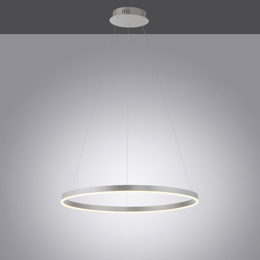 Leuchten Direkt 15394-95 - Candeeiro suspenso LED com regulação RITUS LED/30W/230V cromado mate