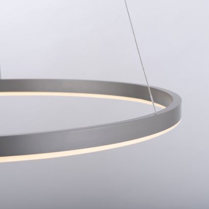 Leuchten Direkt 15394-95 - Candeeiro suspenso LED com regulação RITUS LED/30W/230V cromado mate