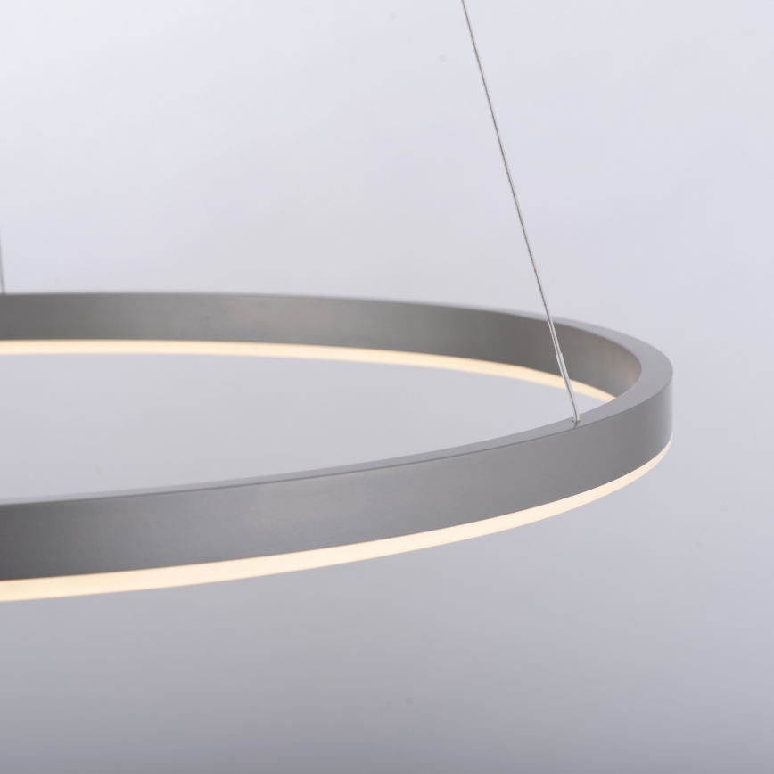Leuchten Direkt 15394-95 - Candeeiro suspenso LED com regulação RITUS LED/30W/230V cromado mate
