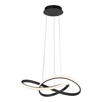 Leuchten Direkt 15402-18- Candelabro suspenso LED com regulação MARIA LED/25W/230V preto