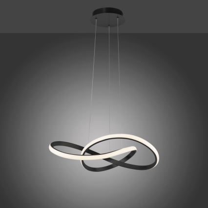 Leuchten Direkt 15402-18- Candelabro suspenso LED com regulação MARIA LED/25W/230V preto