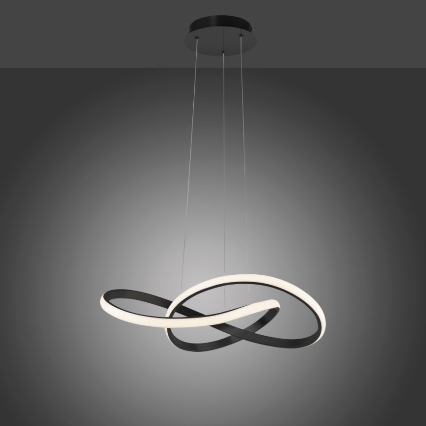 Leuchten Direkt 15402-18- Candelabro suspenso LED com regulação MARIA LED/25W/230V preto