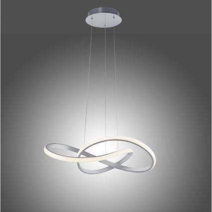 Leuchten Direkt 15402-95- Candelabro suspenso LED com regulação MARIA LED/25W/230V mate cromado