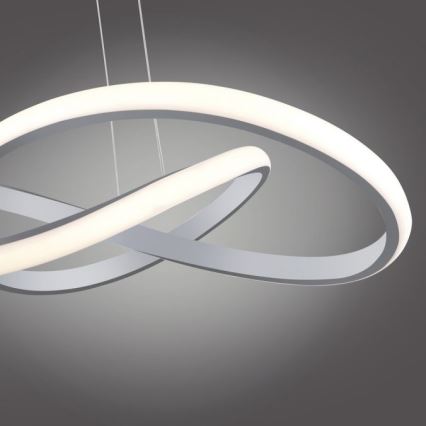 Leuchten Direkt 15402-95- Candelabro suspenso LED com regulação MARIA LED/25W/230V mate cromado