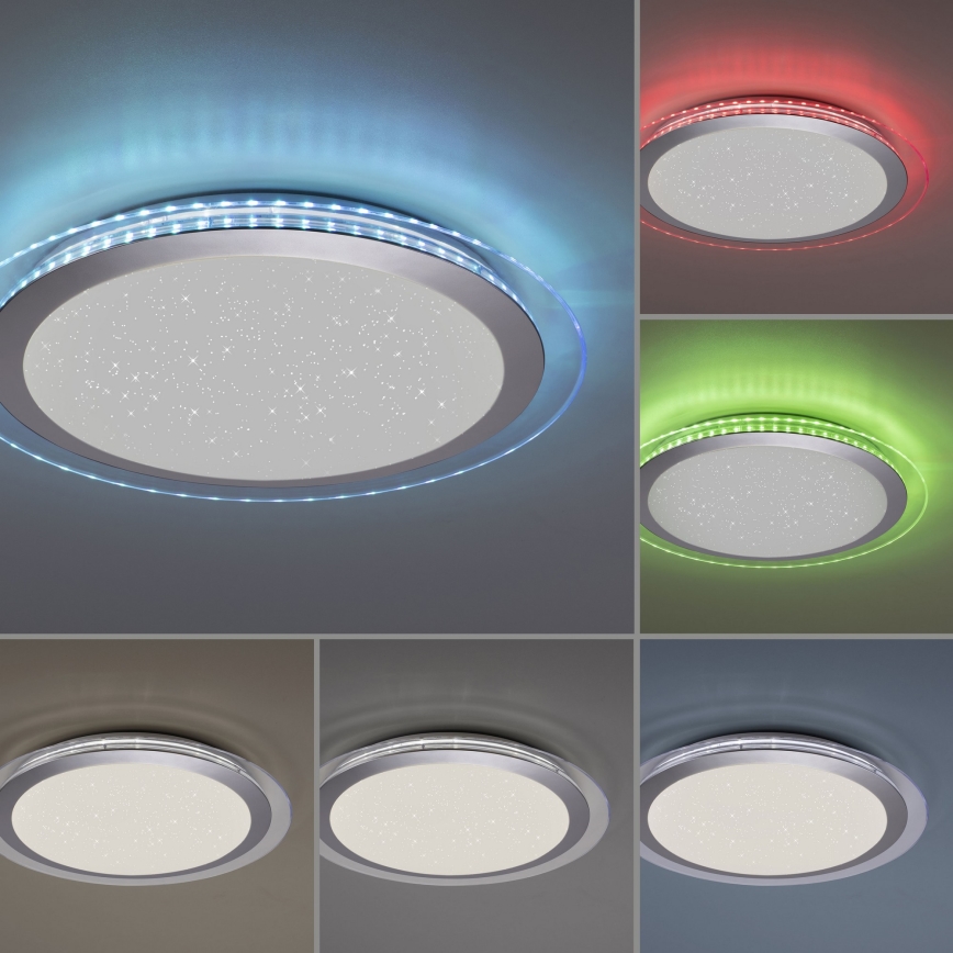 Leuchten Direkt 15411-21- Iluminação de teto LED RGB com regulação CYBA LED/26W/230V