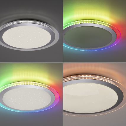 Leuchten Direkt 15411-21- Iluminação de teto LED RGB com regulação CYBA LED/26W/230V