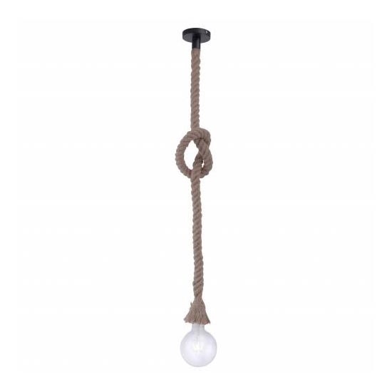 Leuchten Direkt 15481-18 - Candelabro num fio ROPE 1xE27/60W/230V