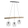 Leuchten Direkt 15503-18 - Candelabro suspenso EDGAR 3xE27/60W/230V eucalipto