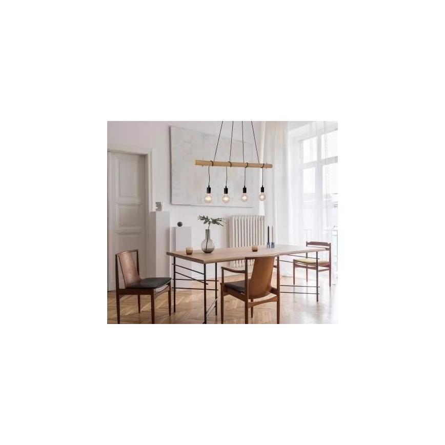 Leuchten Direkt 15505-18 - Candelabro suspenso LED TERO 4xE27/60W/230V