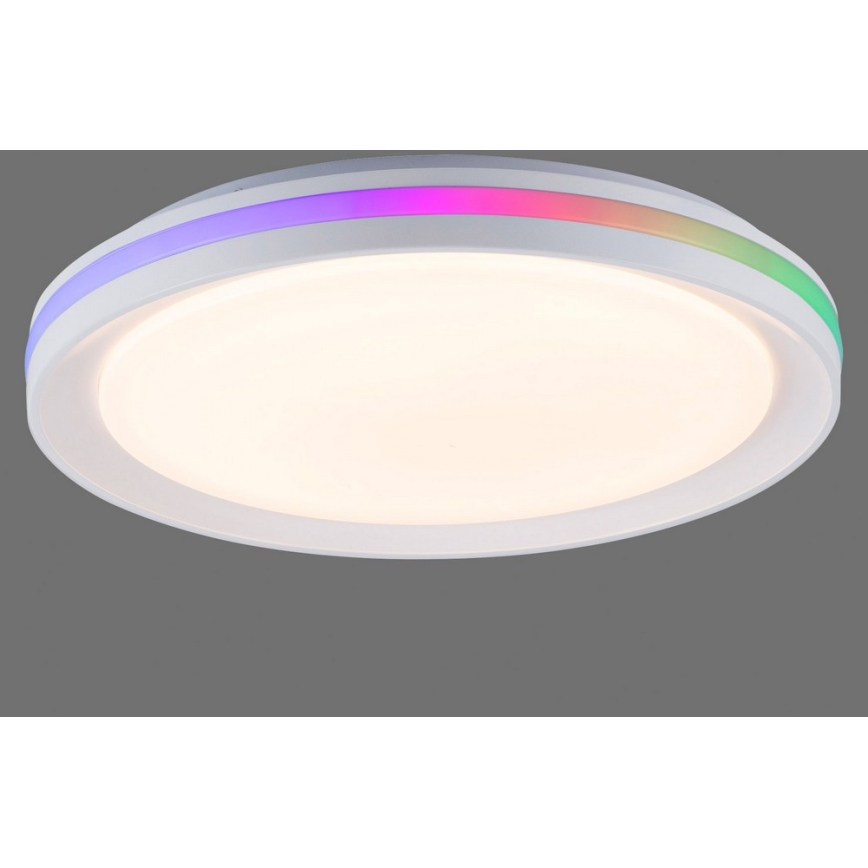 Leuchten Direkt 15544-16 - Iluminação de teto LED RGB com regulação RIBBON LED/15W/230V + controlo remoto