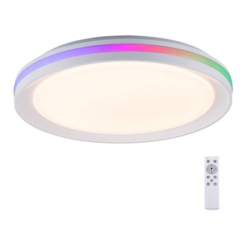 Leuchten Direkt 15544-16 - Iluminação de teto LED RGB com regulação RIBBON LED/15W/230V + controlo remoto