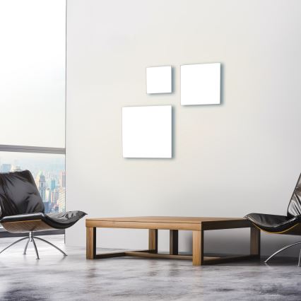 Leuchten Direkt 15550-16 - Luz de teto fosca LED CANVAS LED/17W/230V + controlo remoto