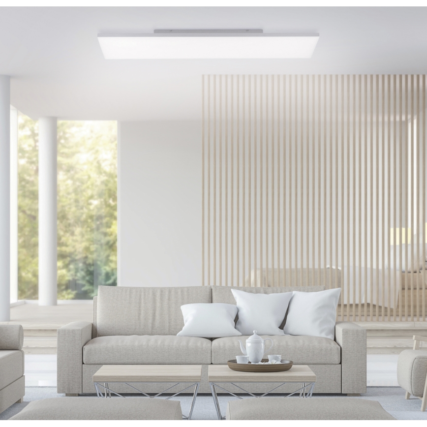 Leuchten Direkt 15553-16 - Luz de teto fosca LED CANVAS LED/20W/230V + controlo remoto