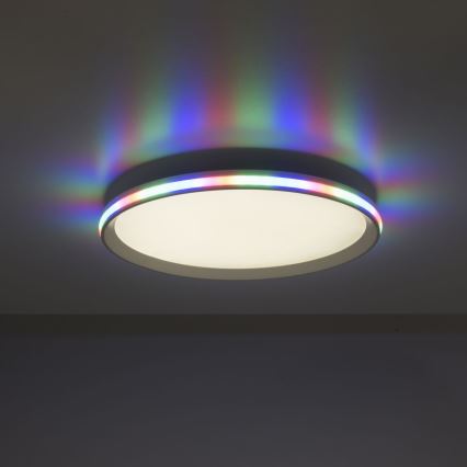 Leuchten Direkt 15555-16 - Iluminação de teto LED RGBW com regulação GALACTICA LED/28W/230V 2700-5000K + controlo remoto