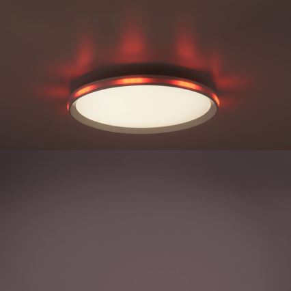 Leuchten Direkt 15555-16 - Iluminação de teto LED RGBW com regulação GALACTICA LED/28W/230V 2700-5000K + controlo remoto