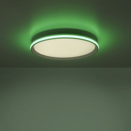 Leuchten Direkt 15555-16 - Iluminação de teto LED RGBW com regulação GALACTICA LED/28W/230V 2700-5000K + controlo remoto