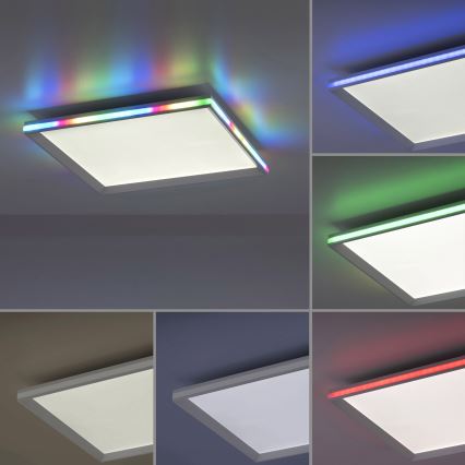 Leuchten Direkt 15556-16 - Iluminação de teto LED RGB com regulação GALACTICA LED/32W/230V + controlo remoto