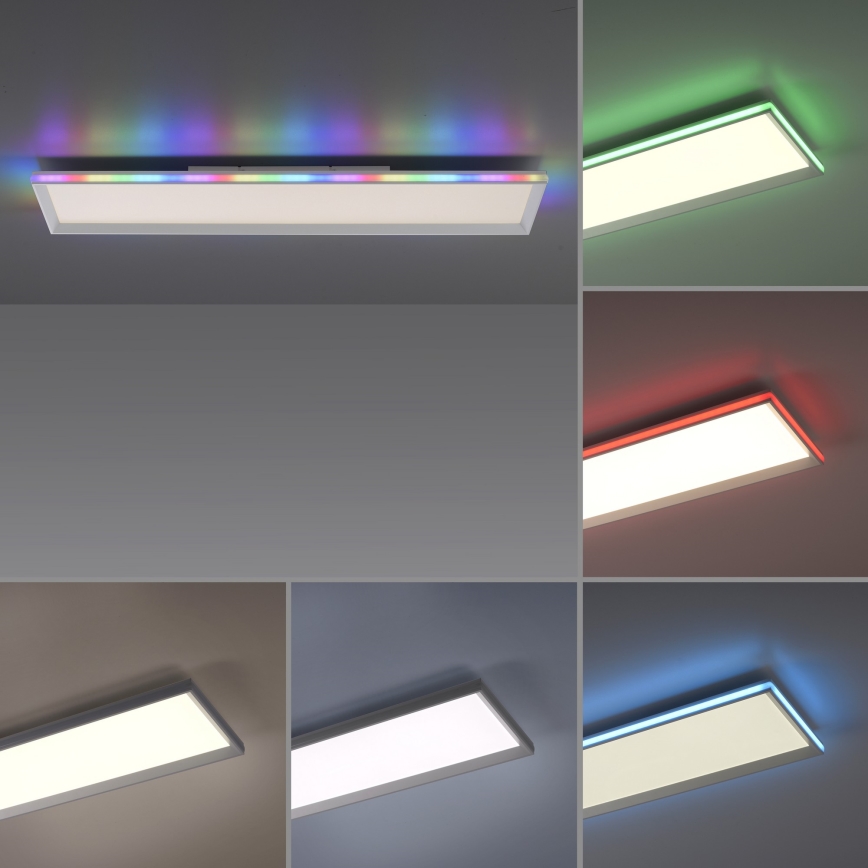 Leuchten Direkt 15557-16- Iluminação de teto LED RGB com regulação GALACTICA LED/40W/230V + controlo remoto